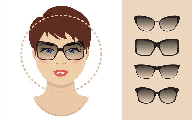 عینک آفتابی مناسب برای صورت گرد